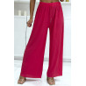 Pantalon palazzo fuchsia plissé très tendance - 3