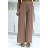 Pantalon palazzo rose plissé très tendance - 2