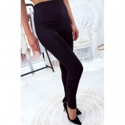 Leggings grande taille marine molletonné à l'intérieur taille haute extra chaud. 9206